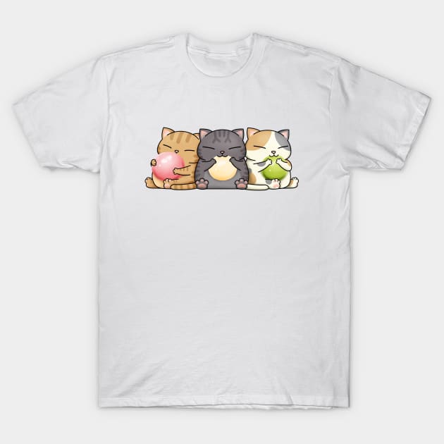 Chubby Cat Dango T-Shirt by Takeda_Art